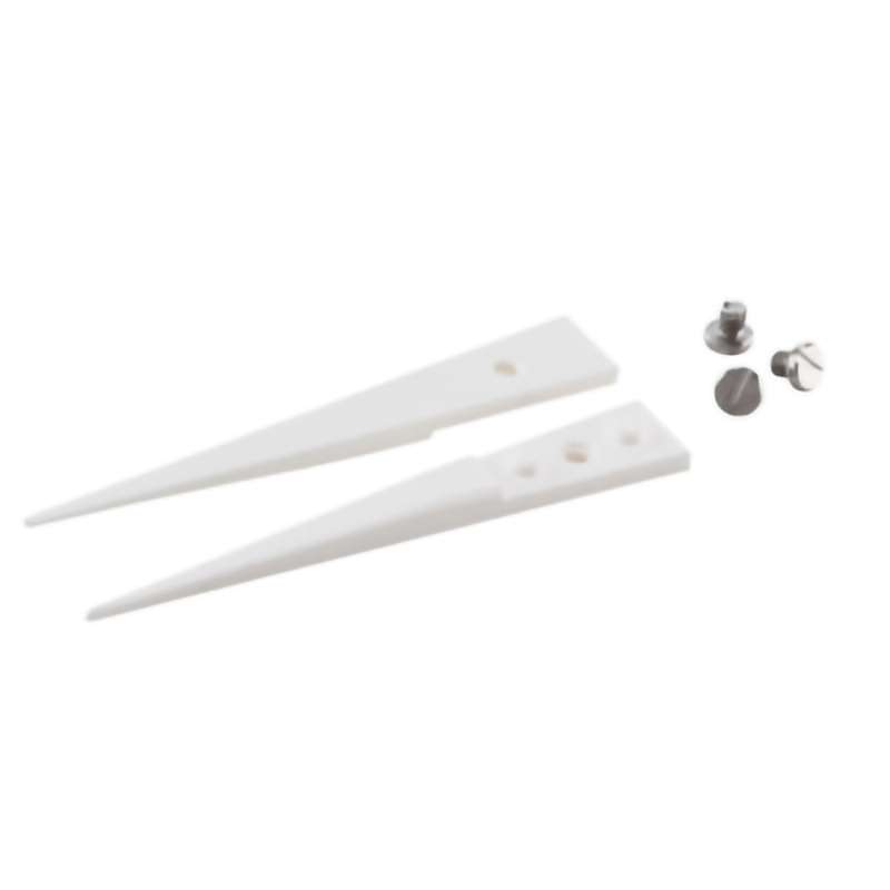 Ceramic Tweezer Tips, Style 71, Zirconia Tips for 71MZ.SA, Beveled, 1.8"